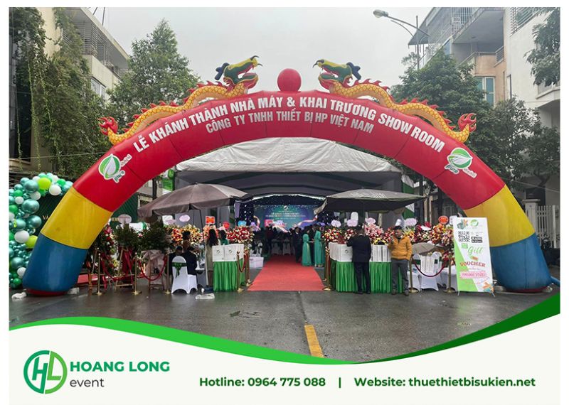 cổng hơi khai trương